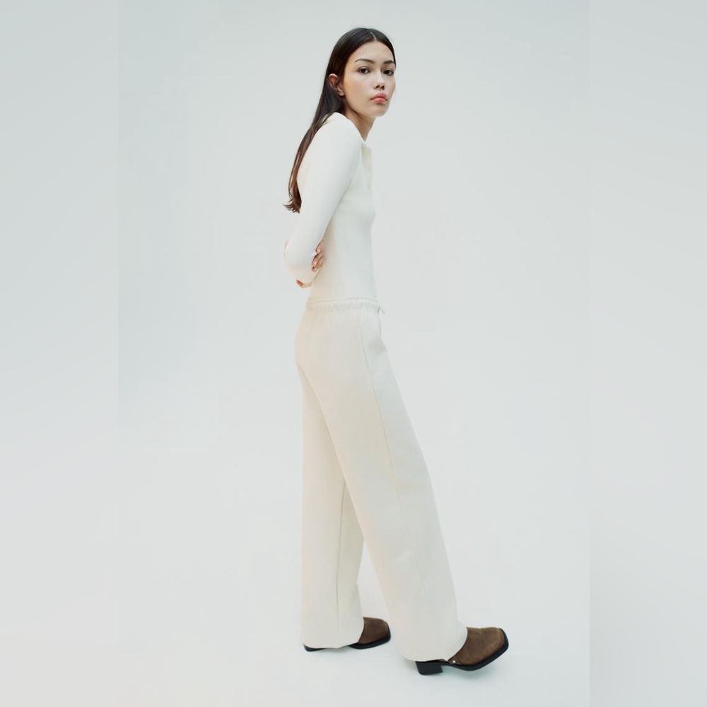 NWT Zara Bone Sweatpants Sz M